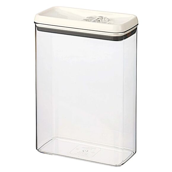 Better Homes & Gardens Flip-Tite Clear Container Set 9.9 Cup 2pc White Lids Gift - Picture 6 of 8
